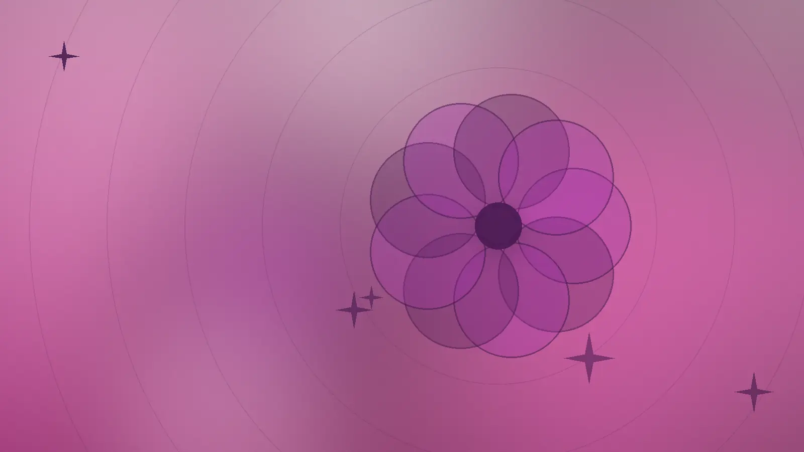 Abstrakt illustrasjon av blomsterblader i rosa-pink toner som viser farge på kinnene til en guide om blush