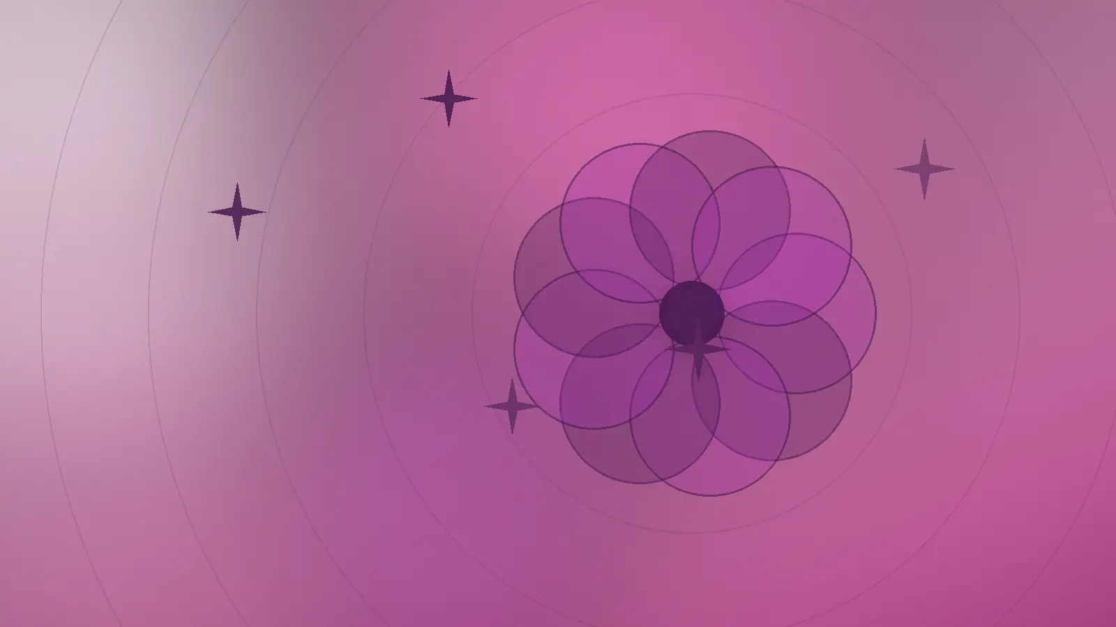 Abstrakt illustrasjon av kronblader i rosa toner som viser leppepomade og leppepleie for tørre lepper