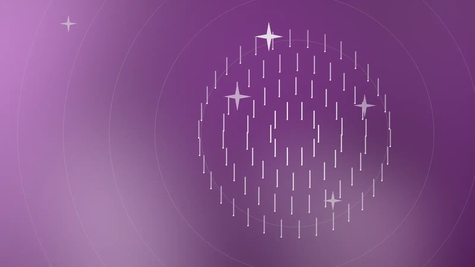 Abstrakt orkidefarget illustrasjon av nåler og dråper som sammenligner mesoterapi og microneedling i hudbehandling