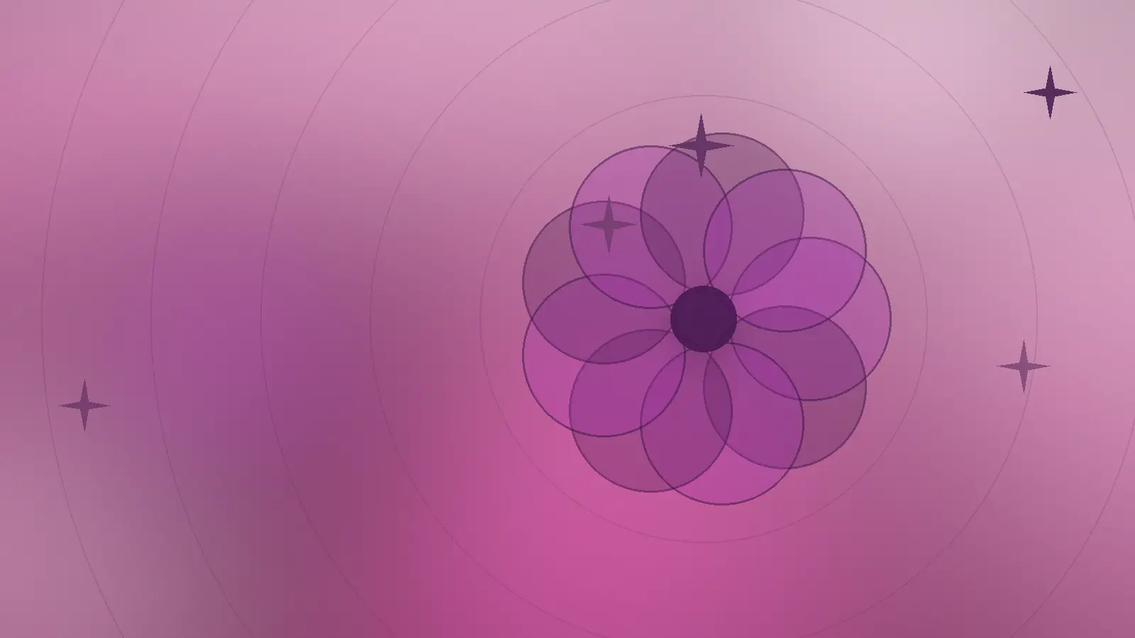 Abstrakt illustrasjon med myke kronblader i rosa som symboliserer rød og irritert hud som trenger ro