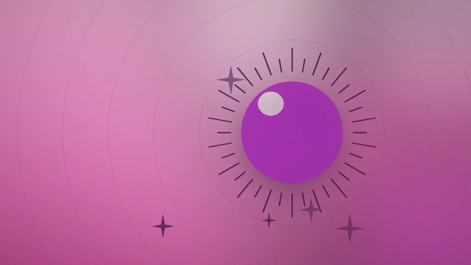Abstrakt rosa illustrasjon av en sol med lette sprayskyer som symboliserer sunblock og solkrem spray til trygg solbeskyttelse